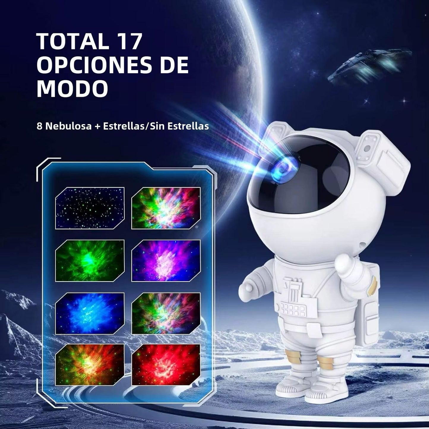 astronauta proyector sin parlante CJ C83