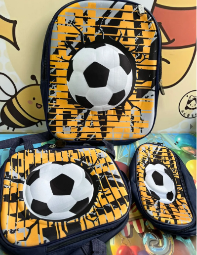 Bolso trío infantil balon futbol