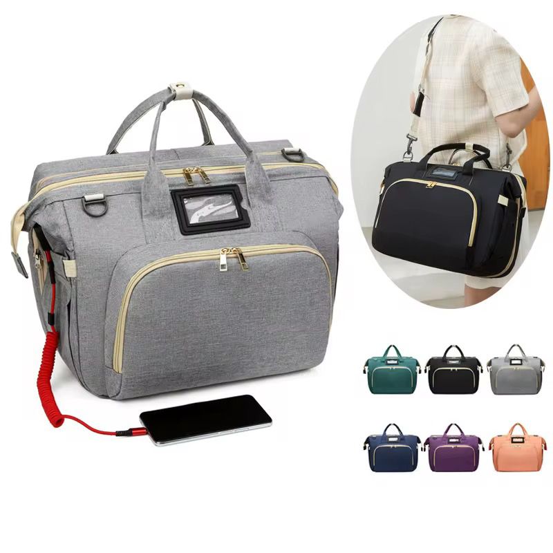 pañalera multifuncional tipo bolso viajero