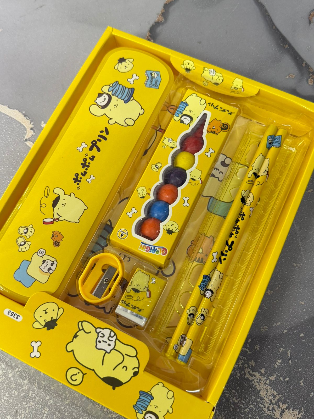 set escolar caja