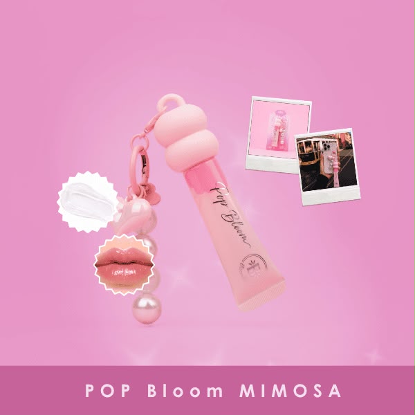 gloss llavero pop bloom mimosa bloomshell