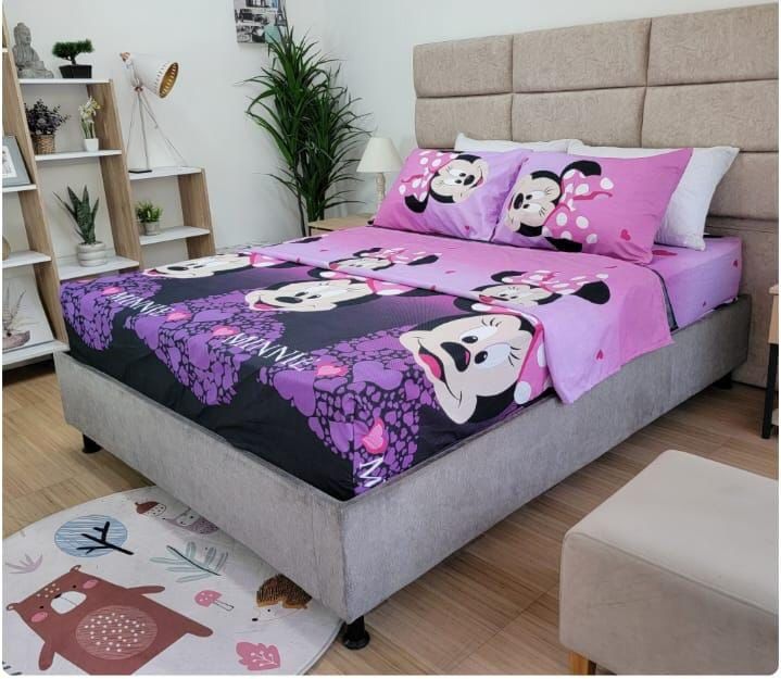 sabana con sobre sabana y funda de almohada