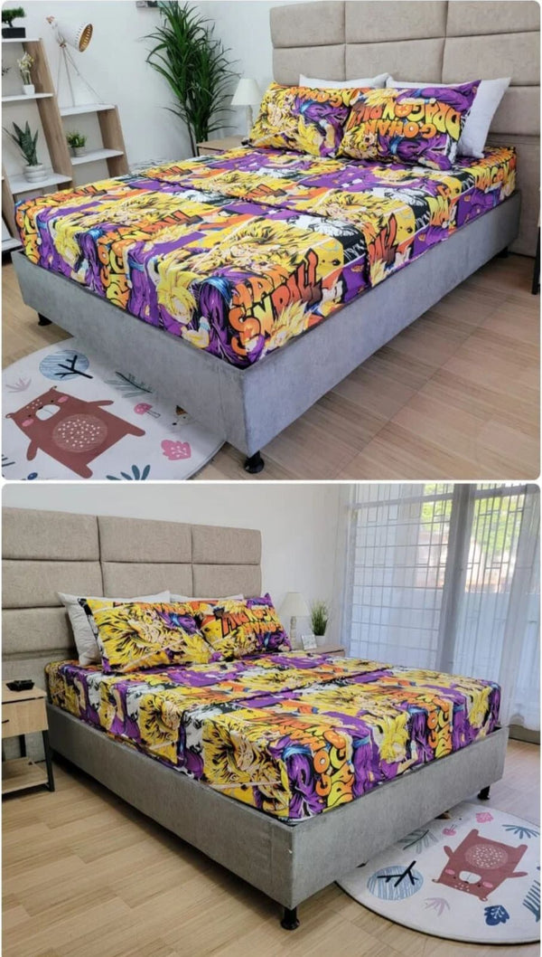 sabana con sobre sabana y funda de almohada