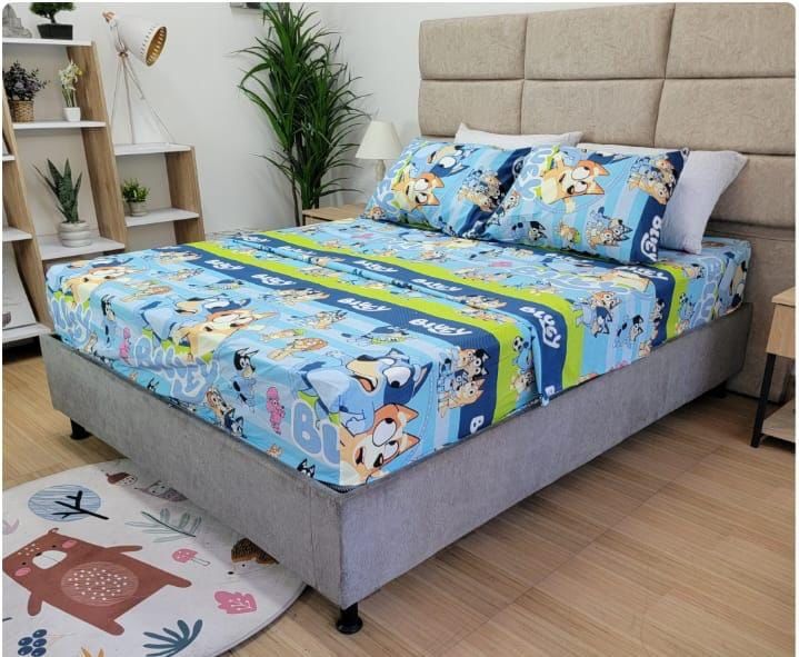 sabana con sobre sabana y funda de almohada