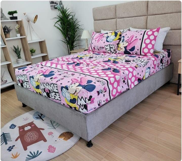 sabana con sobre sabana y funda de almohada