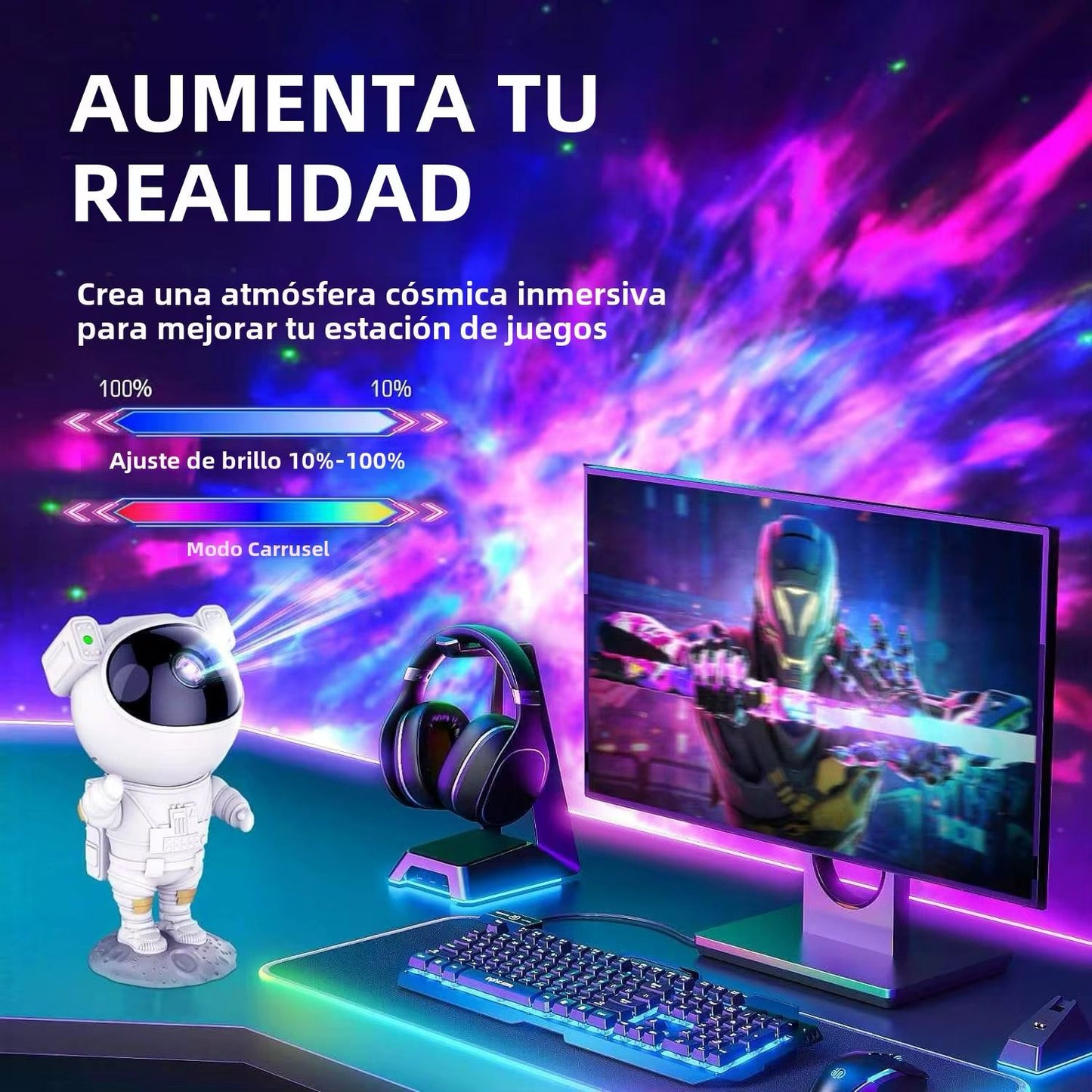 astronauta proyector sin parlante  CJ  C83