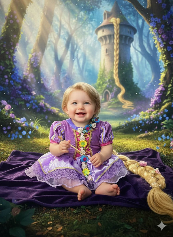 DISFRAZ RAPUNZEL BEBE PREMIUM