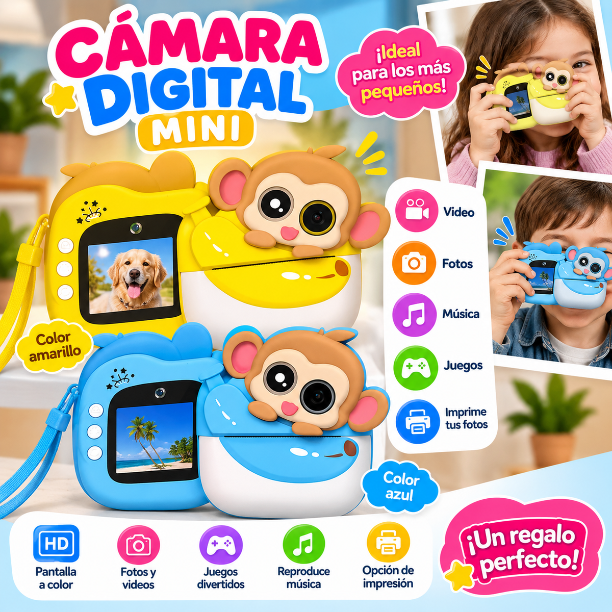 cámara digital infantil