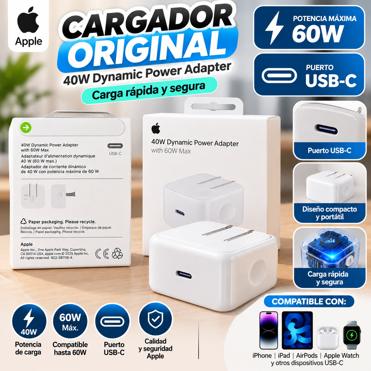 cubo de iphone 40W