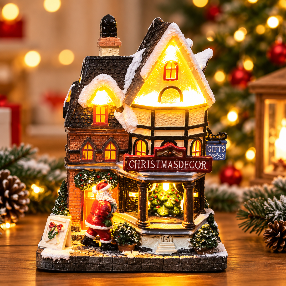 villa navideña tienda papa noel AD-24