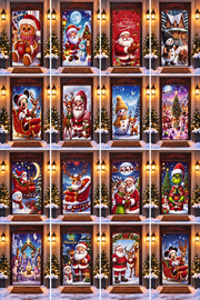 cubre puerta navideño