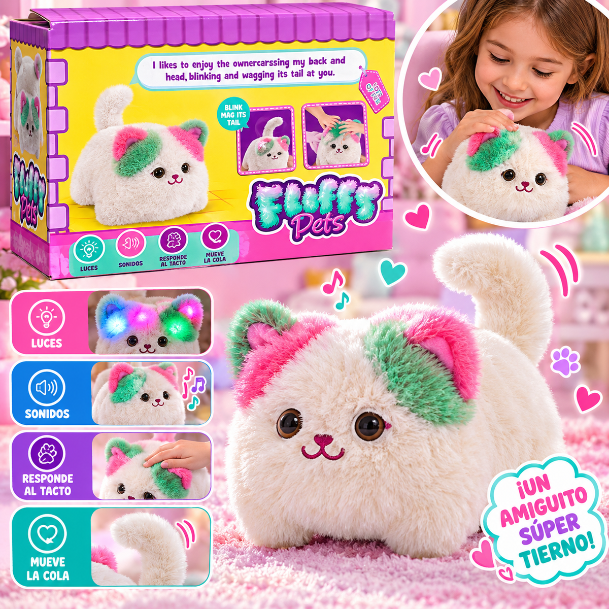 mascota gato  fluff pets