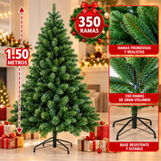 ARBOL DE  NAVIDAD 1.50 MT X 350 RAMAS