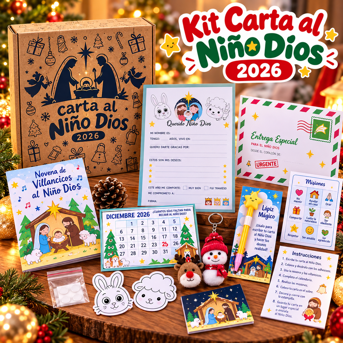 kit de carta al niño dios 2026