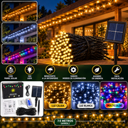 lineal x100 led con panel solar caja morada 1541a