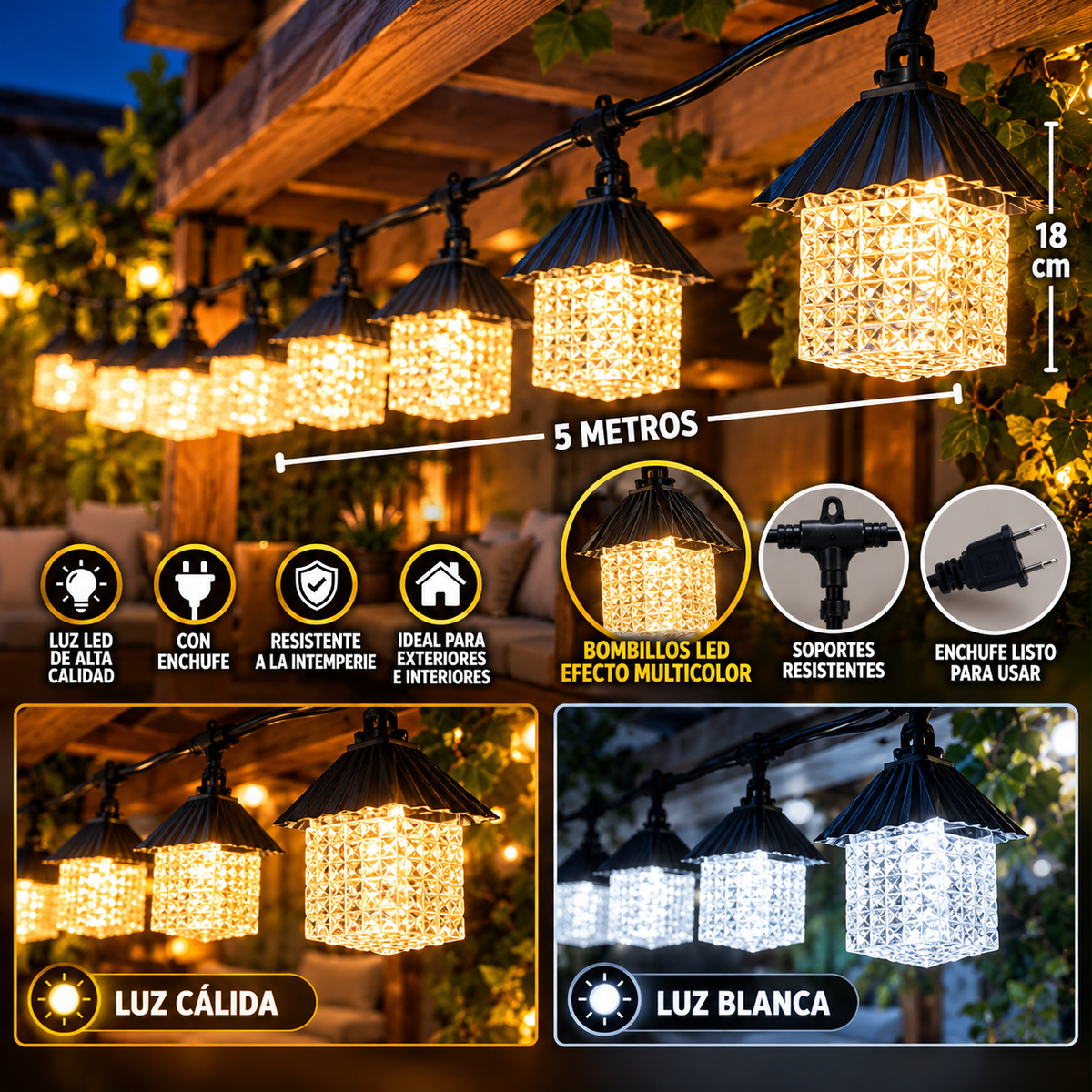 ramal de farol cuadrado x10L TJ G3408 WS