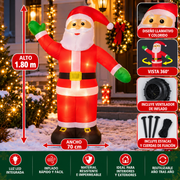 inflable papa noel parado 1.80 ES0812