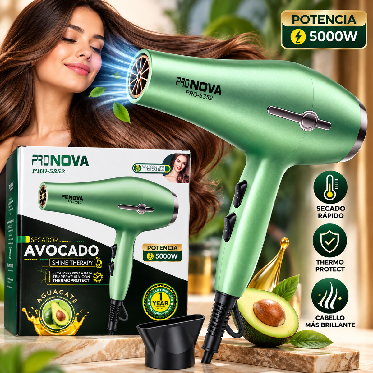 SECADOR PRO 5352 PRO NOVA AGUACATE