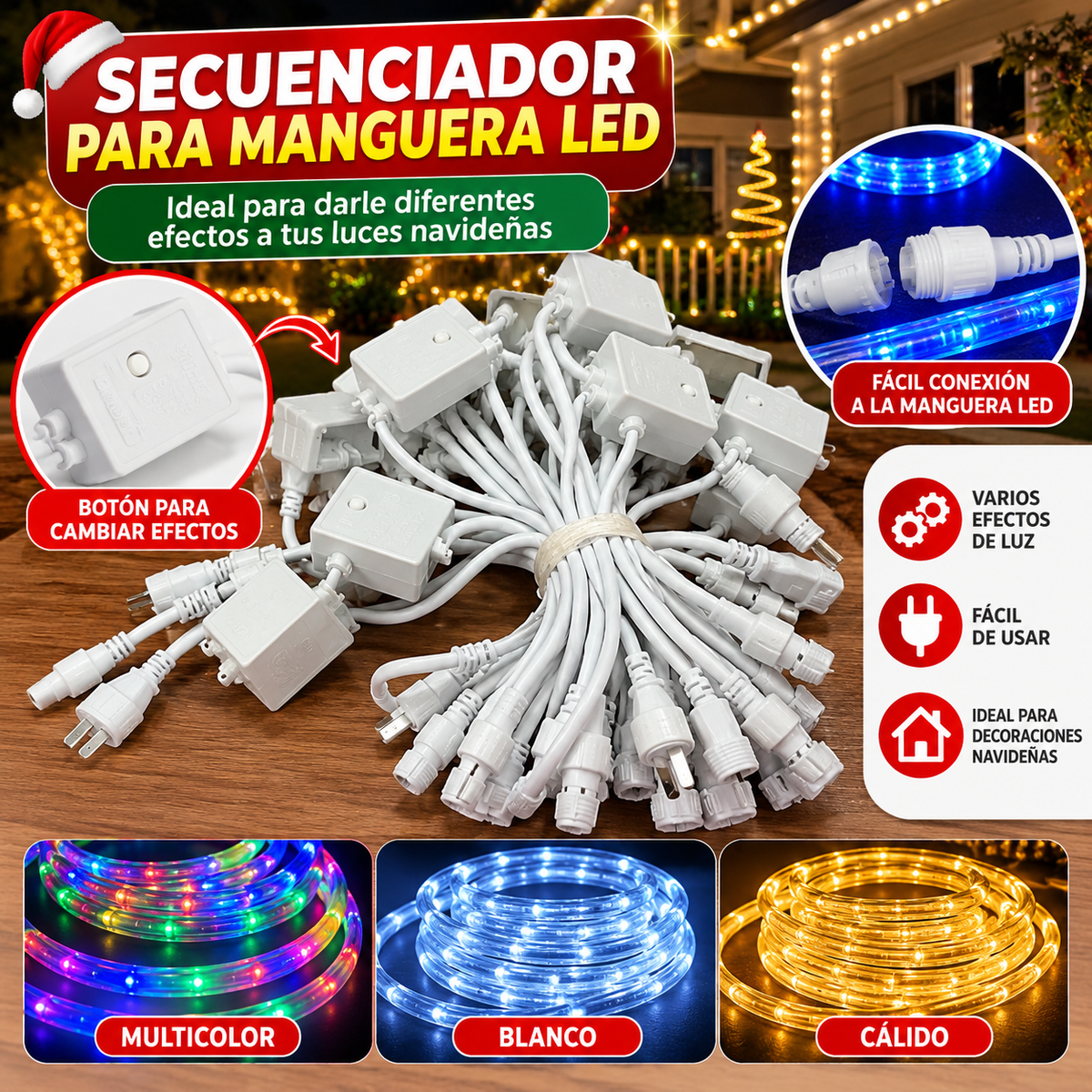 secuenciador para manguera led por metraje