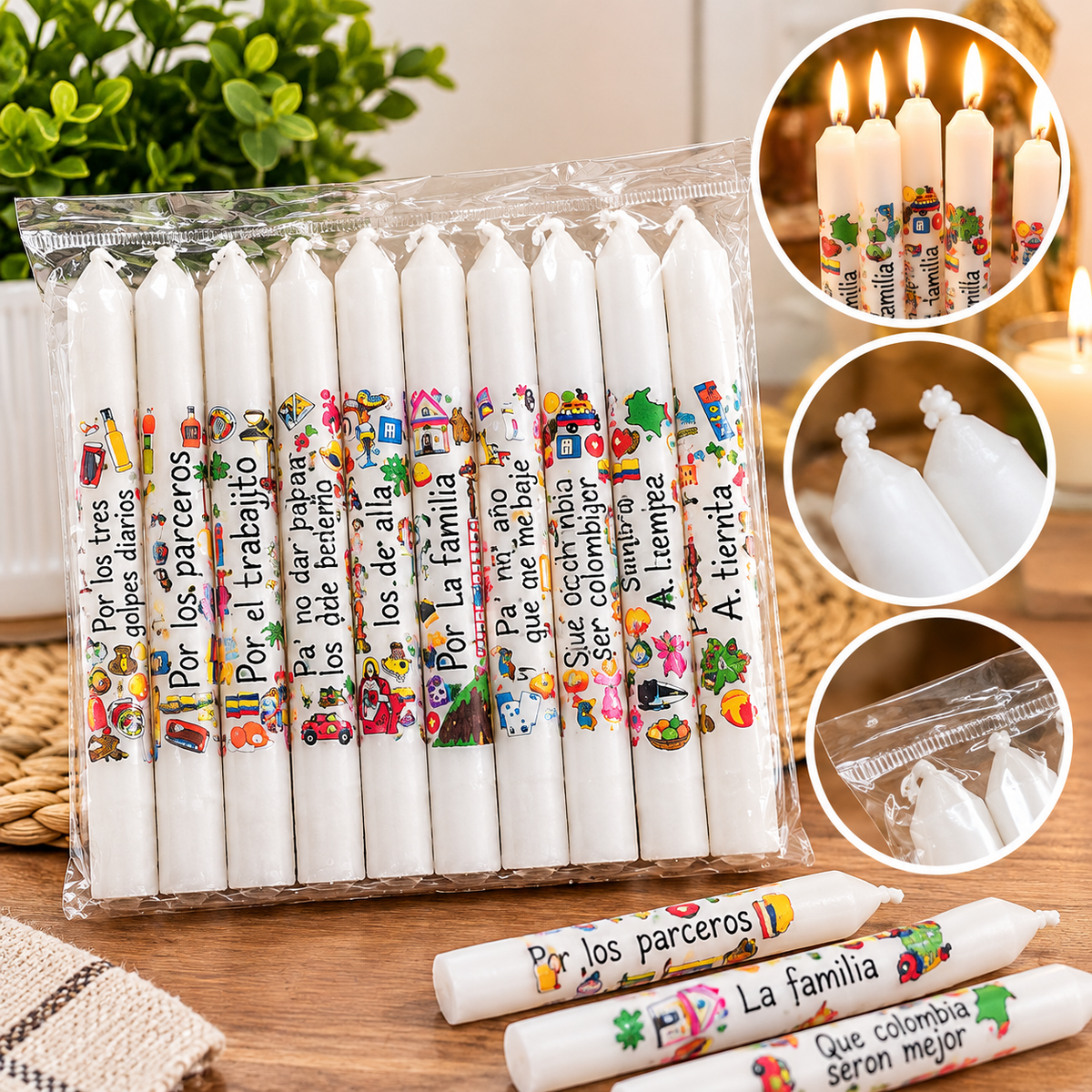 velas x10 cosas típicas colombianas