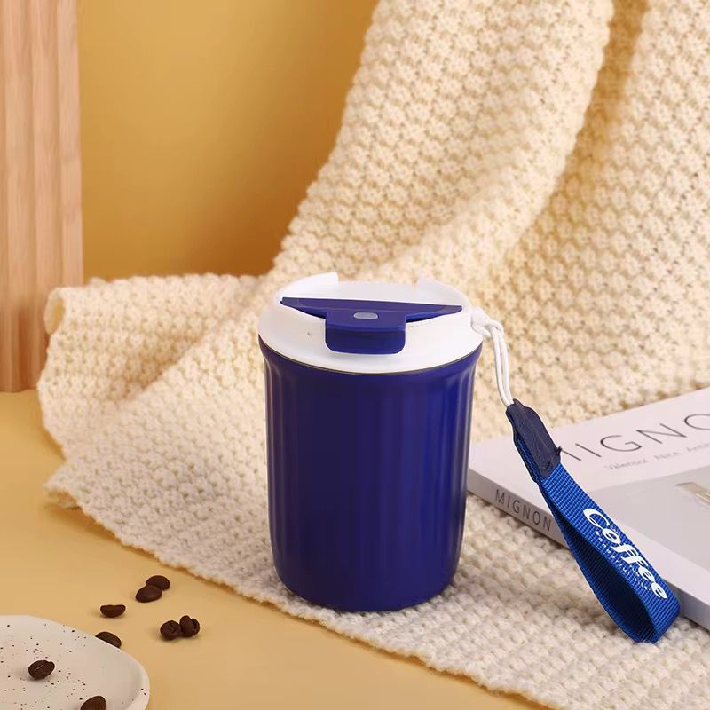 TERMO PEQUEÑO AZUL TIPO CAFE
