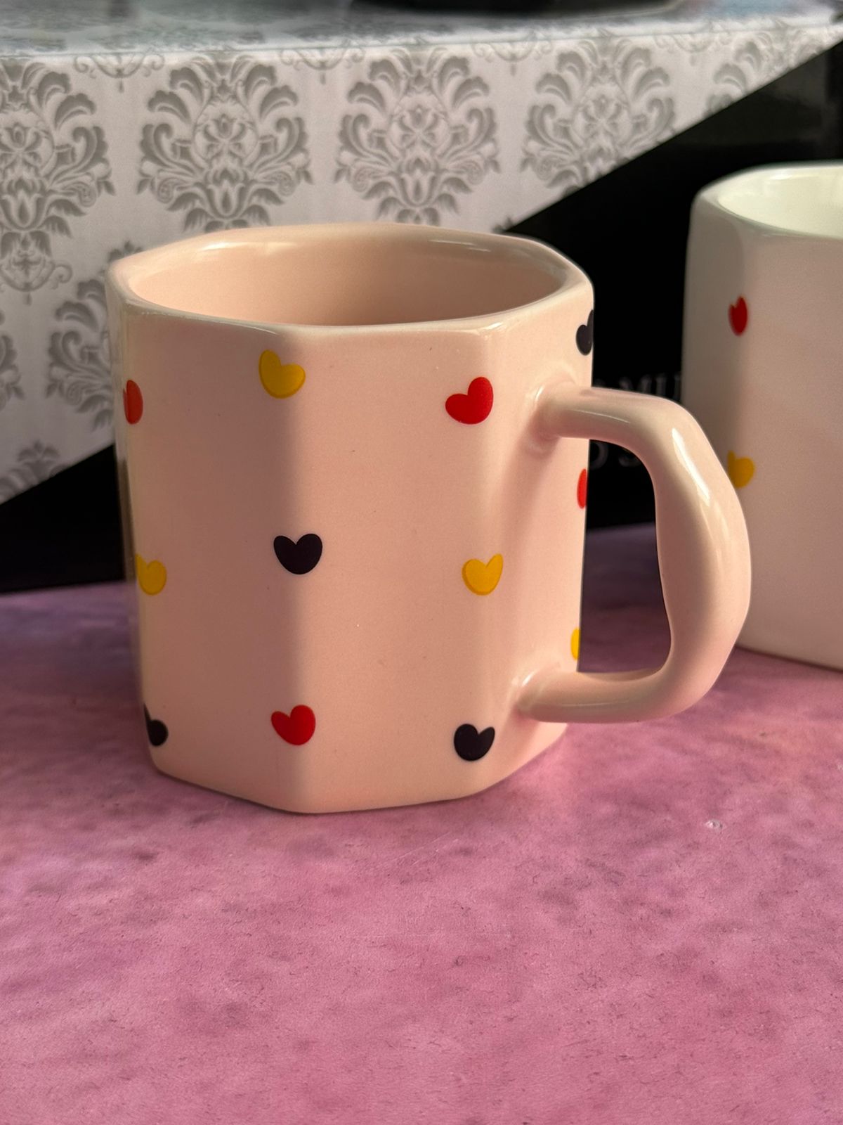 Set de mug de corazones x6