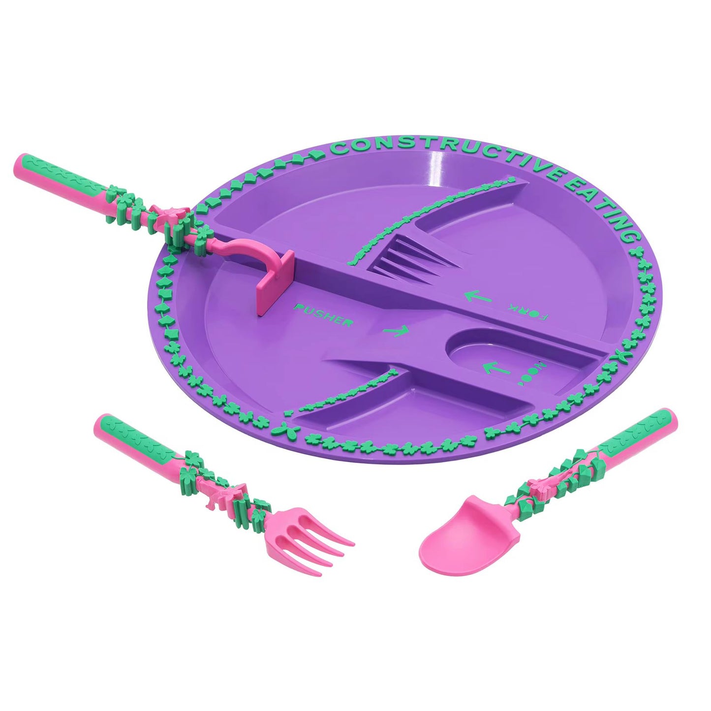 PLATO CON CUBIERTOS DIDACTICOS