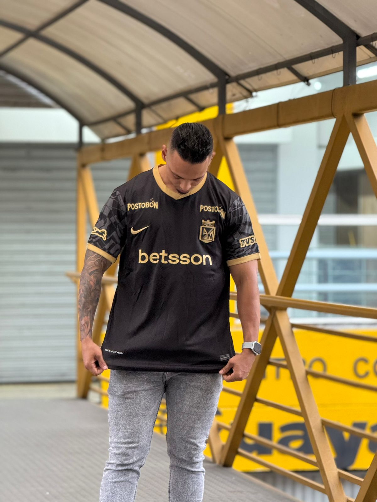 CAMISA DEL NACIONAL negra hombre