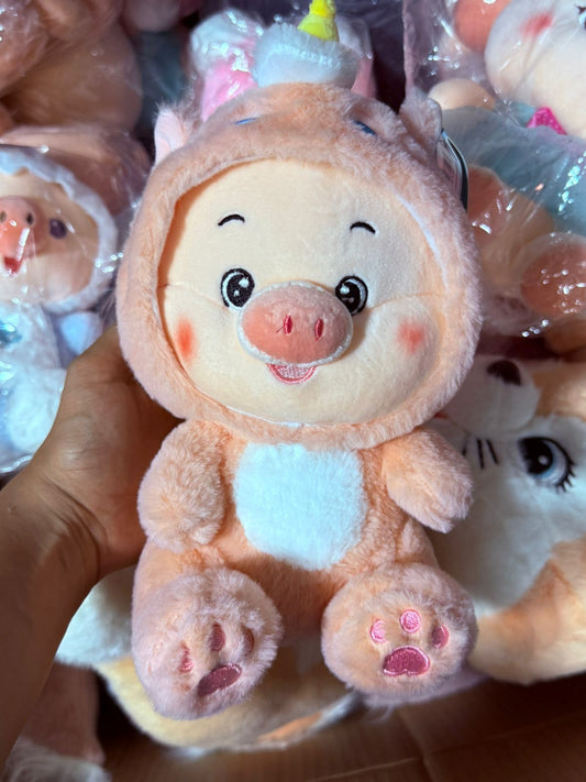 peluche pequeño cerdita unicornio