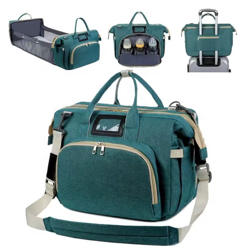 pañalera multifuncional tipo bolso viajero