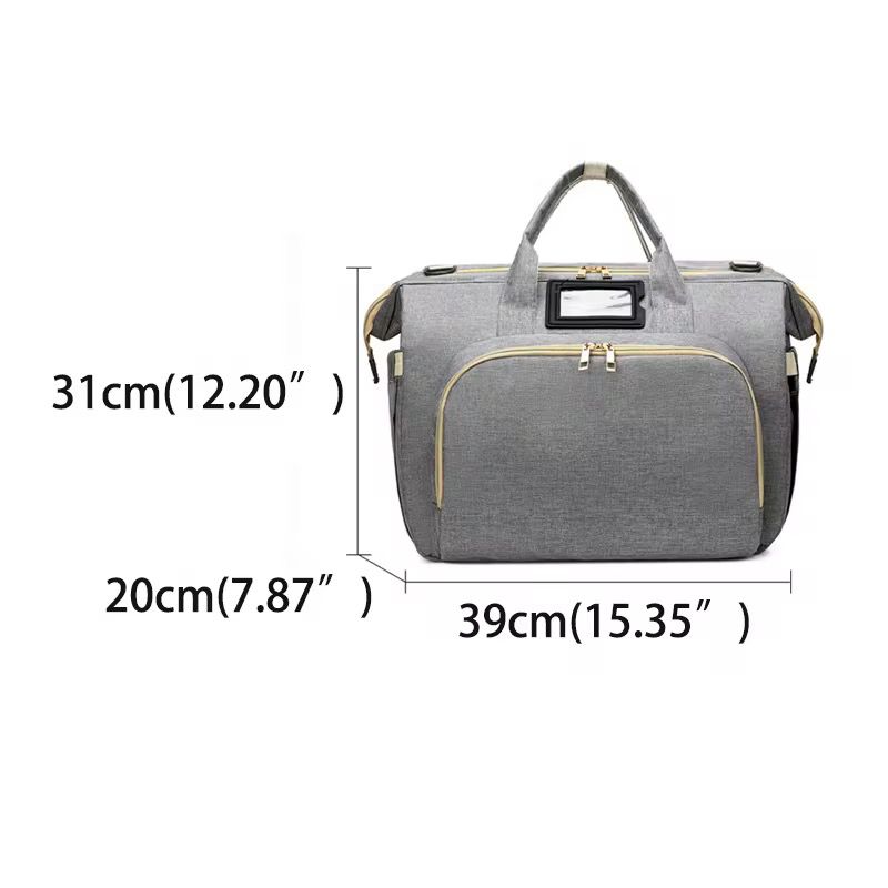 pañalera multifuncional tipo bolso viajero