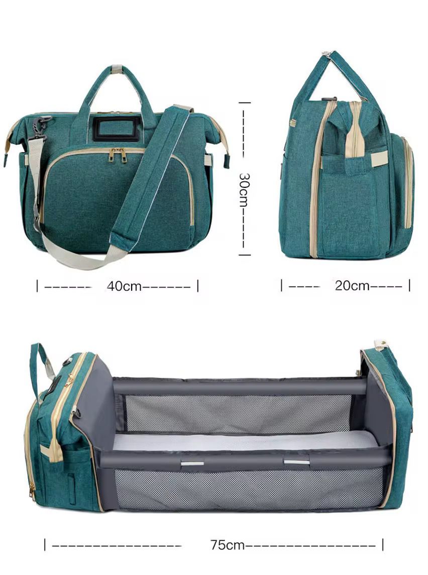 pañalera multifuncional tipo bolso viajero