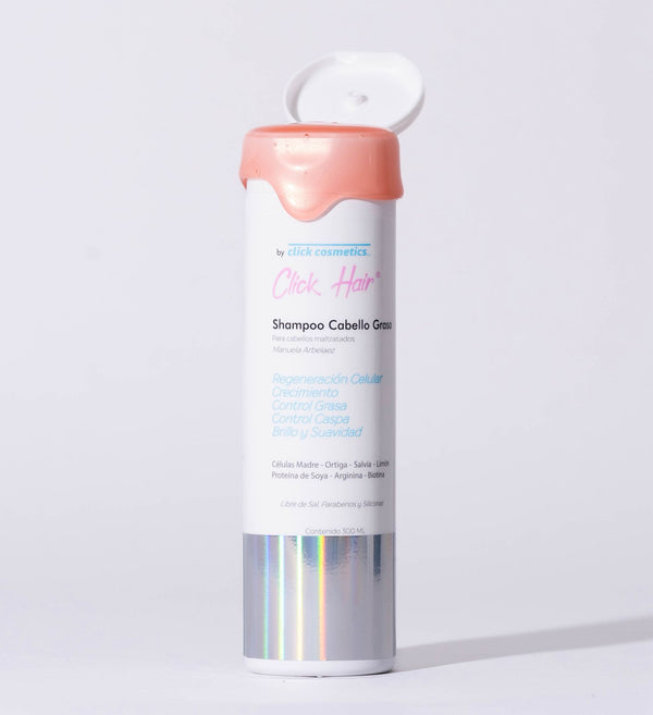 SHAMPOO 300 ML CLICK HAIR CABELLO GRASO AJI Y BOROJO