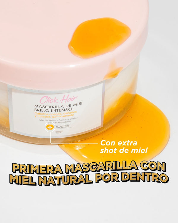 MASCARILLA CON MIEL NATURAL 300 ML CLICK HAIR