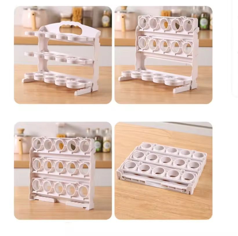 organizador de huevos 3 niveles