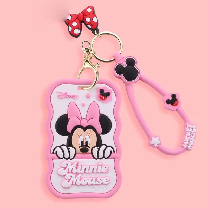 portacarnet minnie y mickey llavero