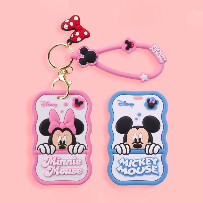 portacarnet minnie y mickey llavero