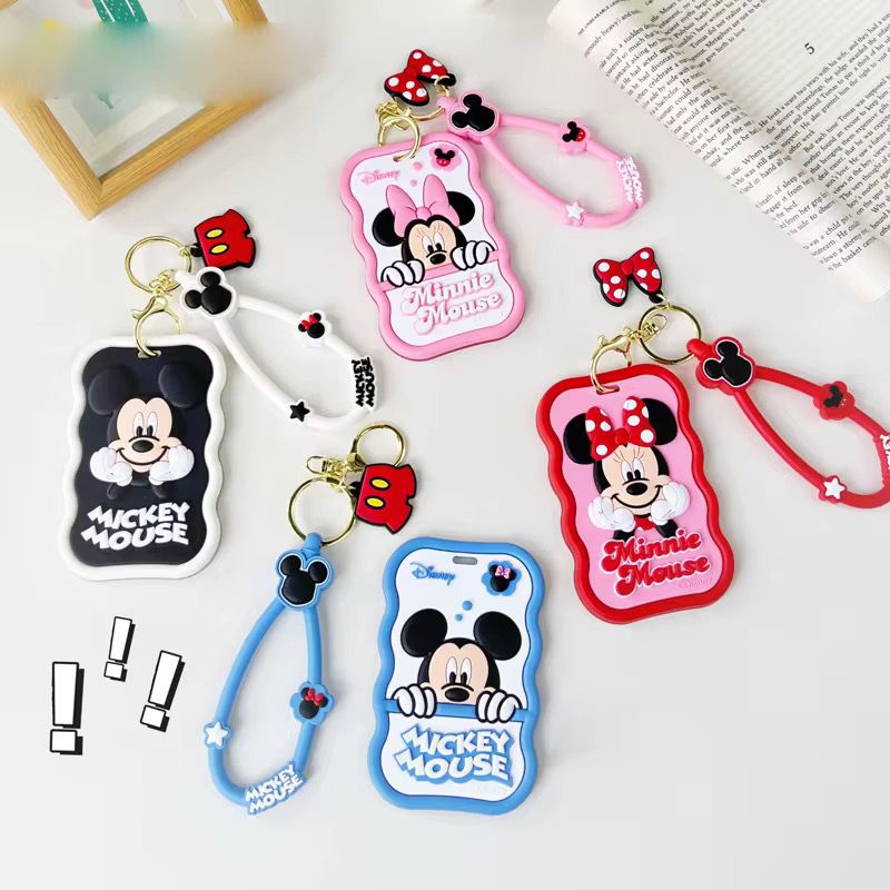 portacarnet minnie y mickey llavero