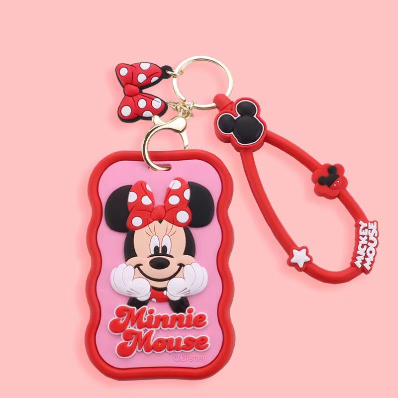 portacarnet minnie y mickey llavero