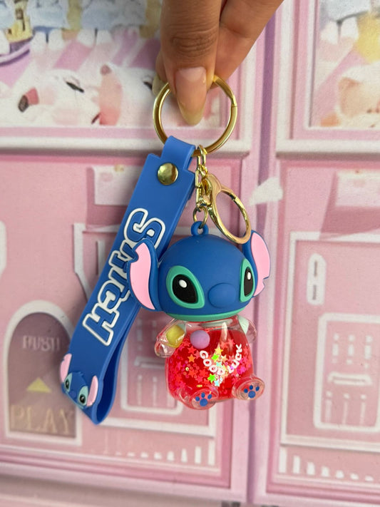 llaveros stitch con liquido