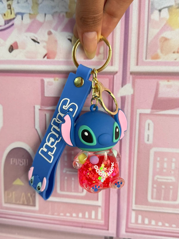 llaveros stitch con liquido