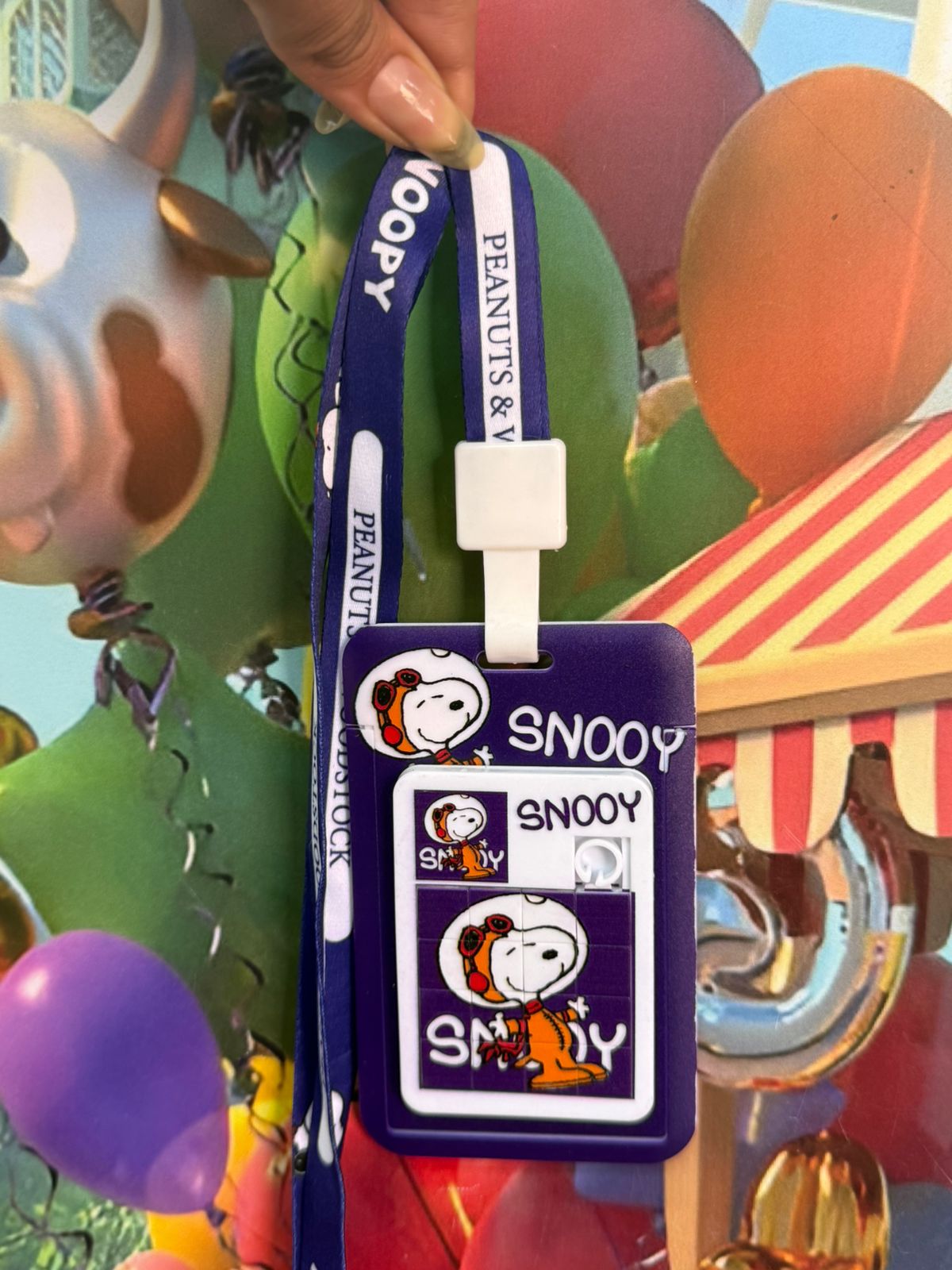 portacarnet snoppy
