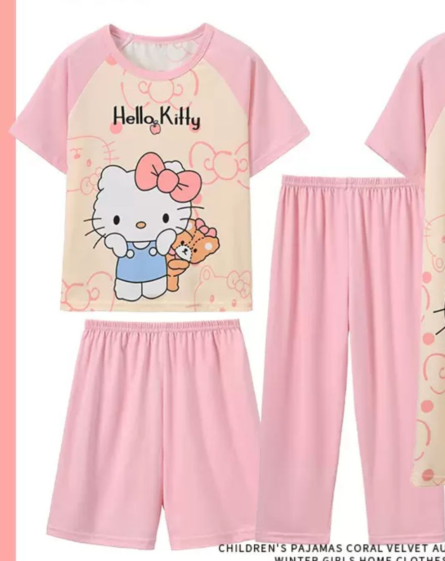 PIJAMA KITTY 3 PIEZAS