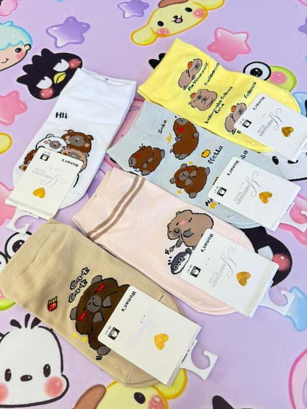 MEDIAS CAPIBARA TALONERAS X10 PARES