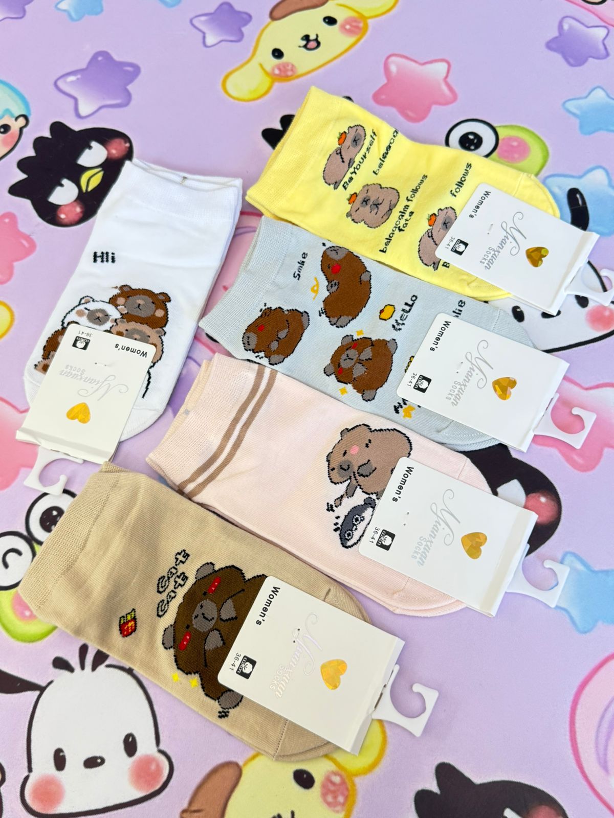 MEDIAS CAPIBARA TALONERAS X10 PARES