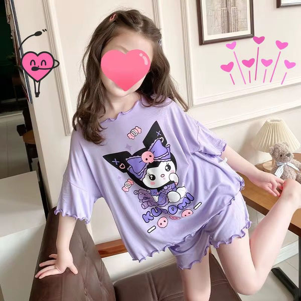 PIJAMA DE KUROMI SHORT UNICOLOR TALLA 8