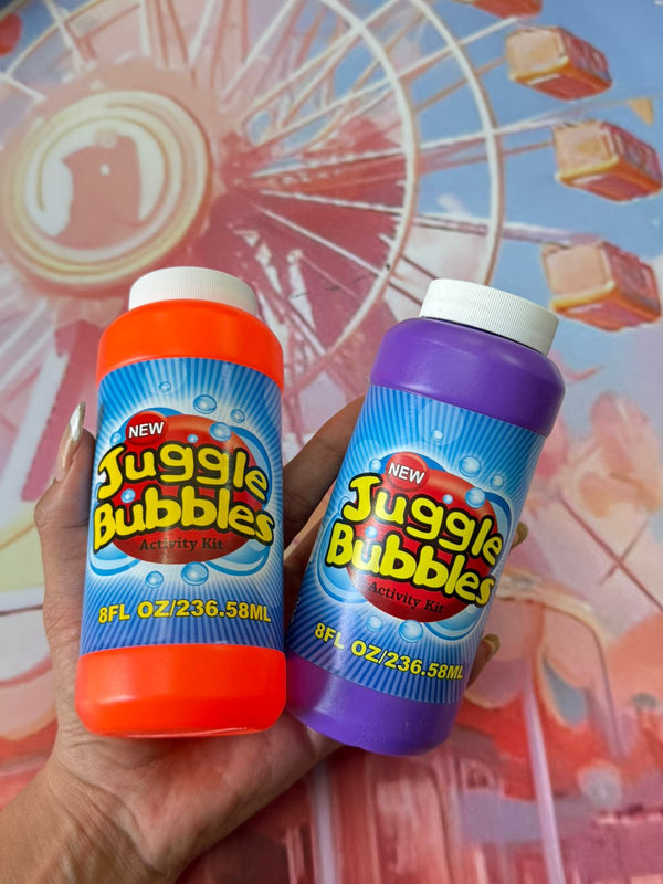 recarga de burbujas en botella
