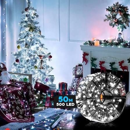 luz navidad lineal x50 metros en rollo