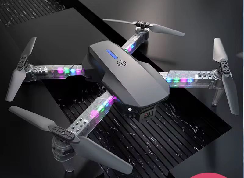 Dron e88 d pro con luces rgb