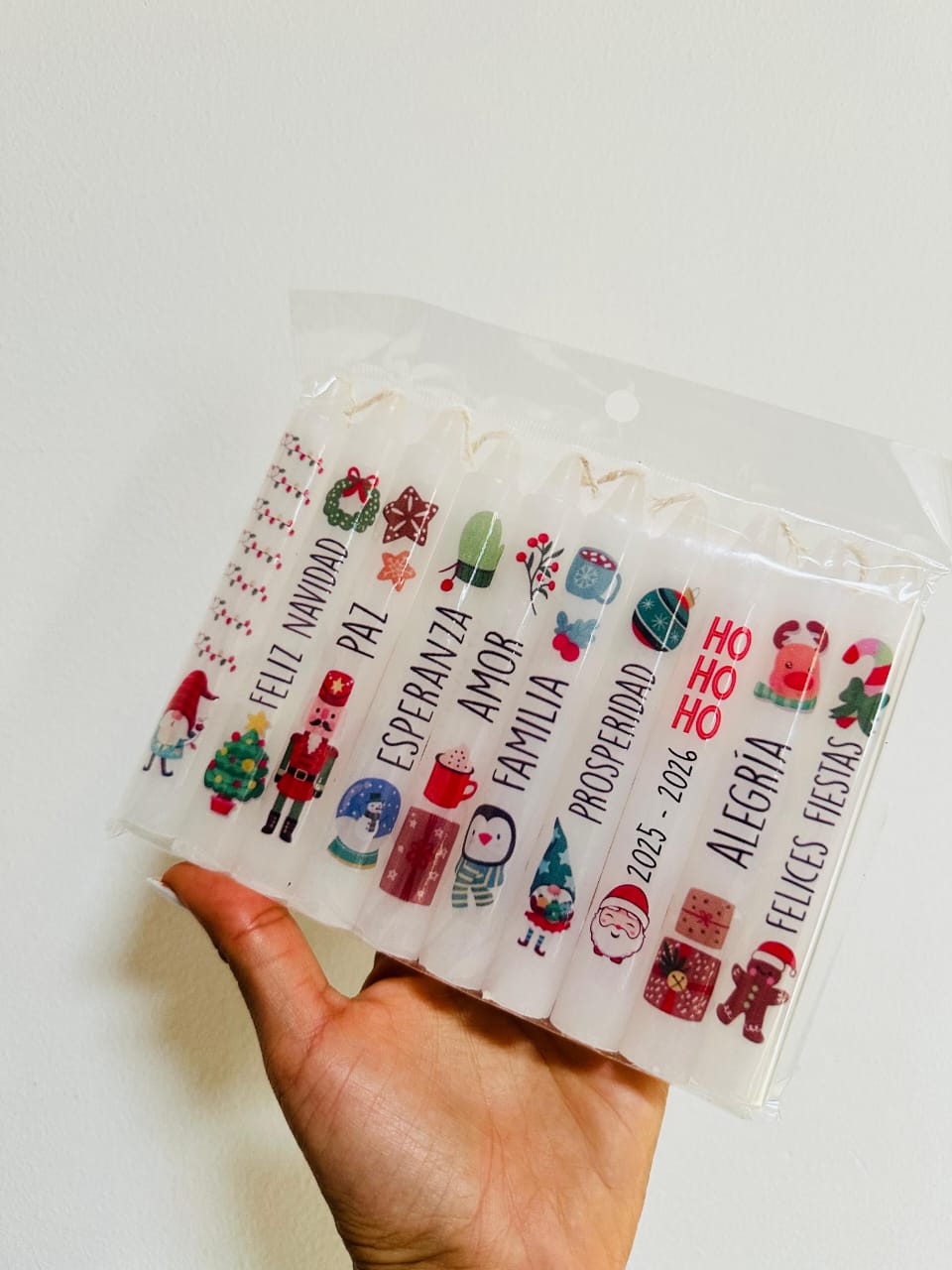velas emojis navideños pinguino
